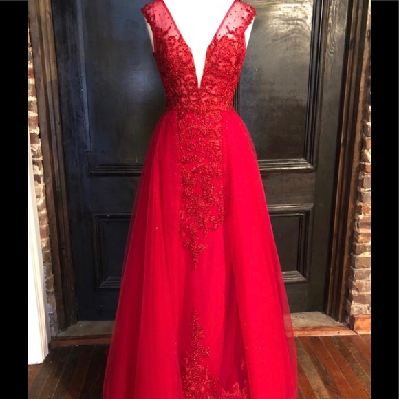 V-Neck Backless Dress